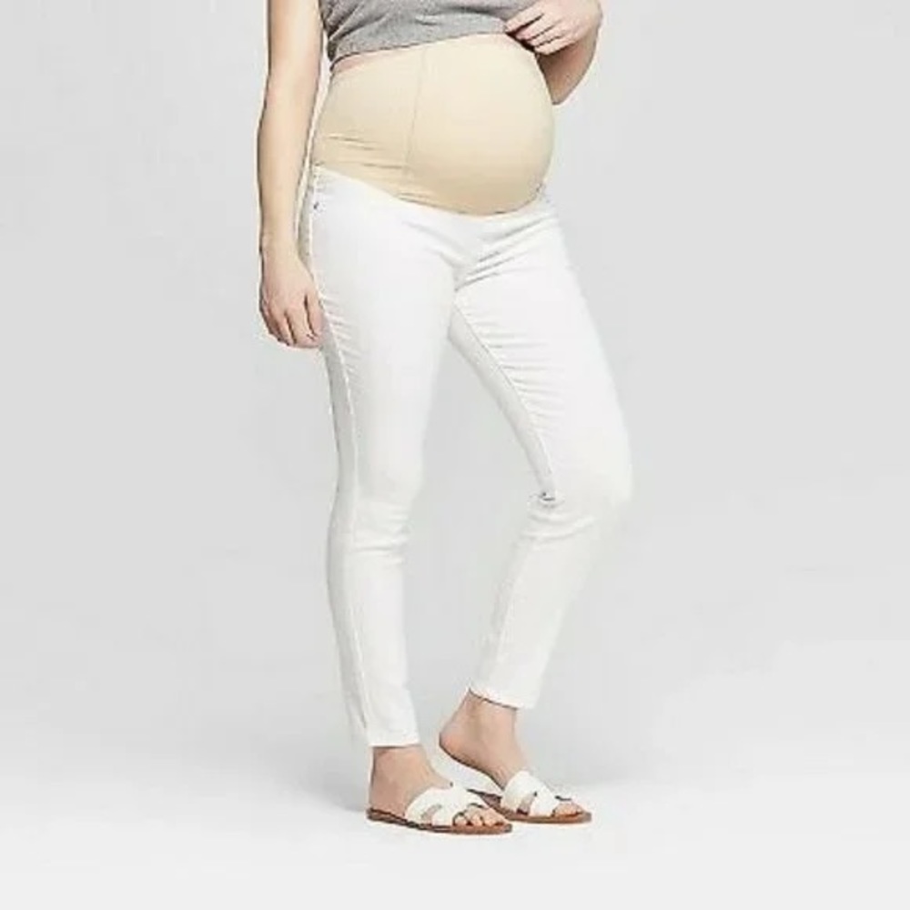 Isabel Maternity White Skinny Jeans